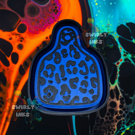Cheetah Print Ear Tag Freshie Mold