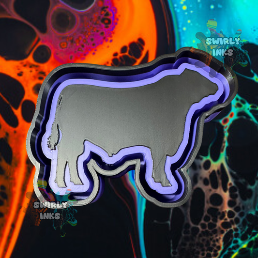 Cow Silhouette Freshie Mold