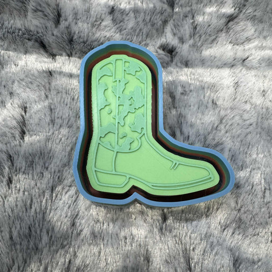 Cow Print Boot Freshie Mold