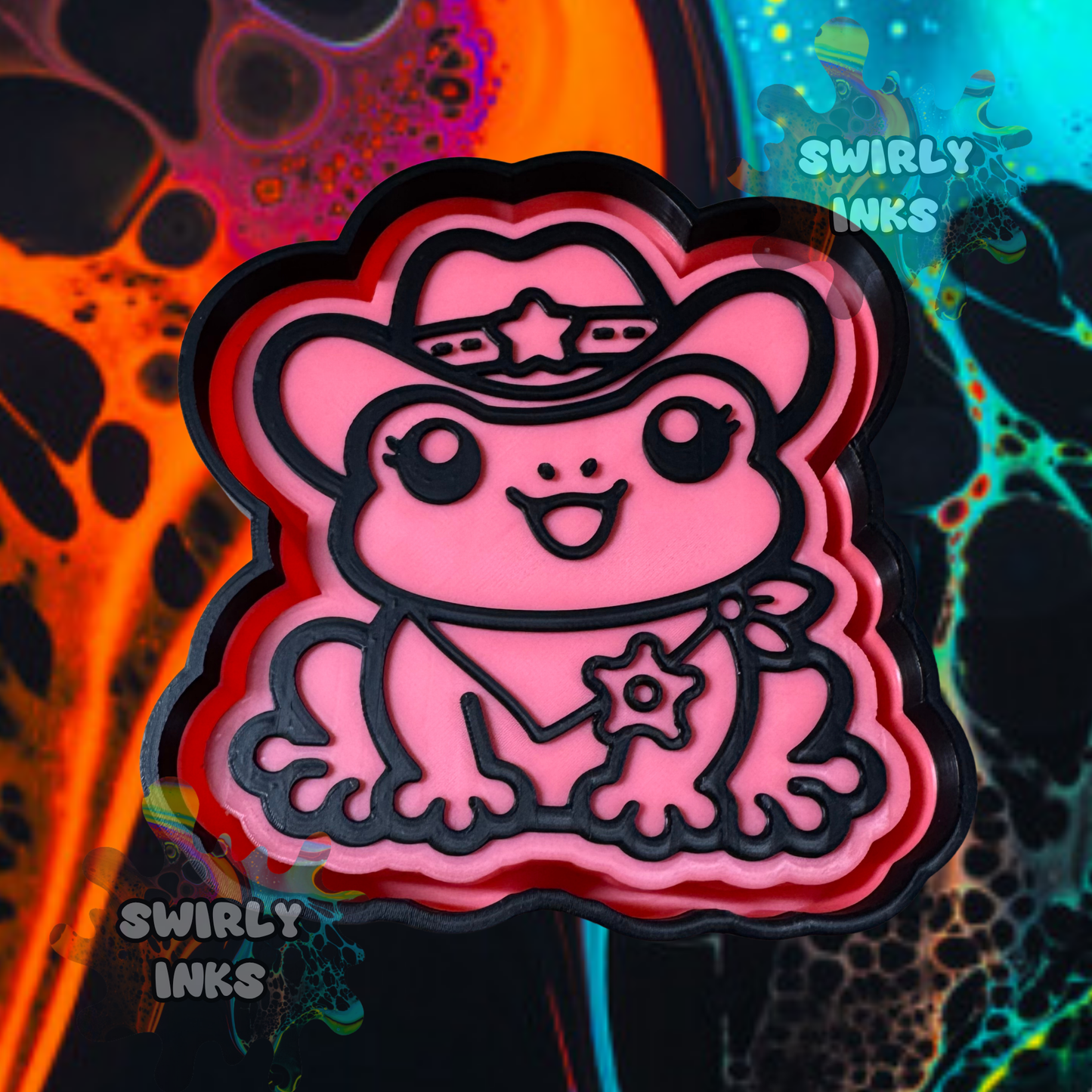 Cowboy Frog Freshie Mold