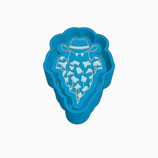 Ghost with Cowboy Hat Freshie Mold