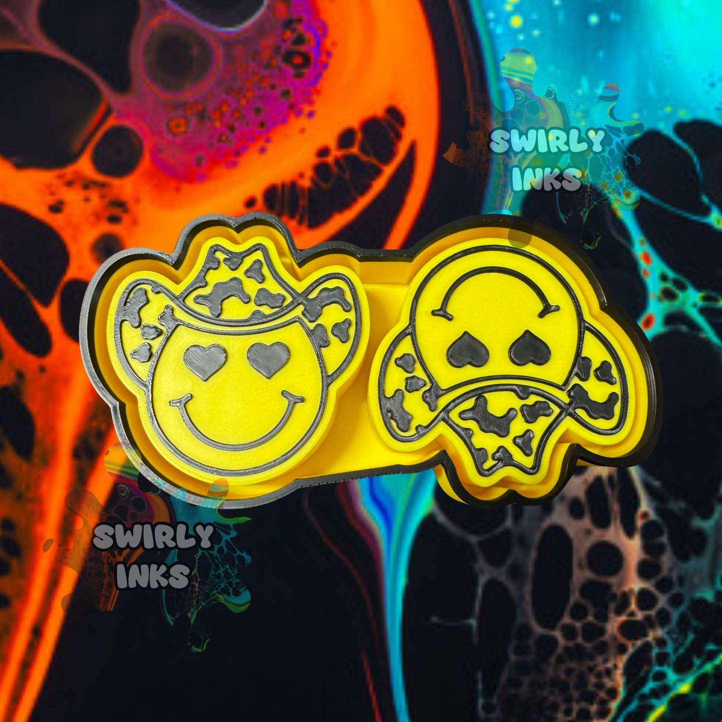 Cowboy Hat Smiley Face Vent Freshie Mold