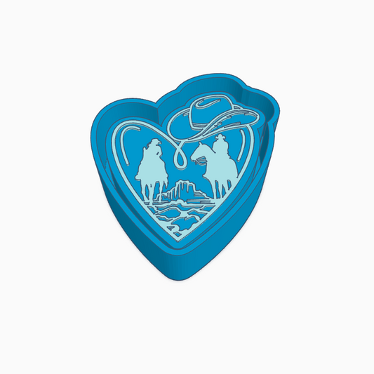 Cowboy Heart Freshie Mold