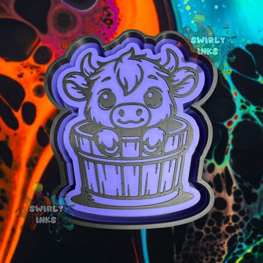 Cow in Bucket Freshie Mold