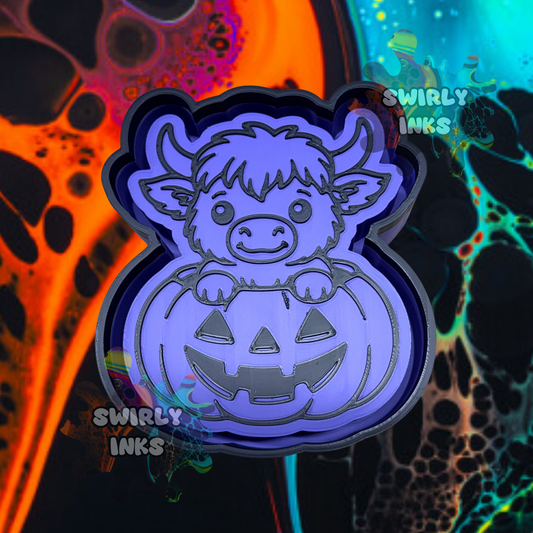 Cow in Pumpkin Freshie Mold
