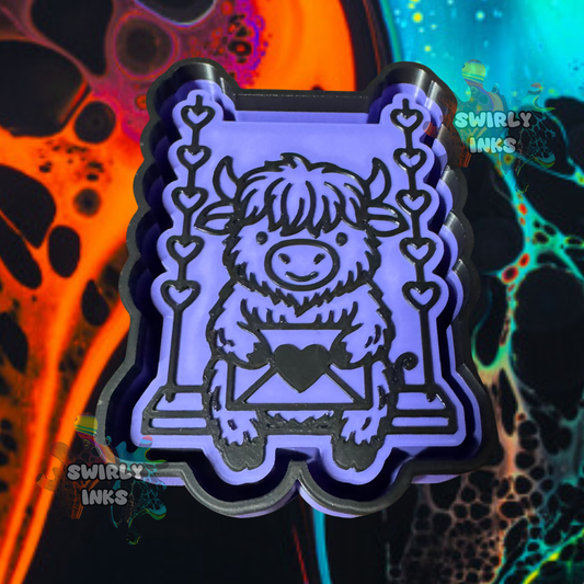 Cow on Swing Freshie Mold