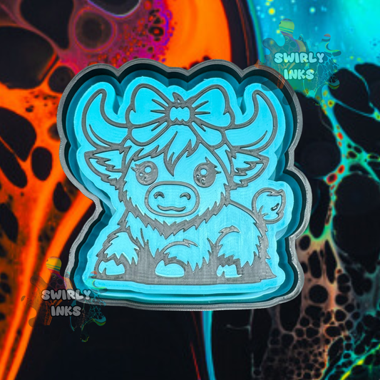 Cow with Bow Freshie Mold