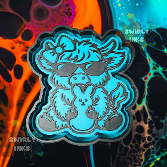 Cow with Peep Freshie Mold