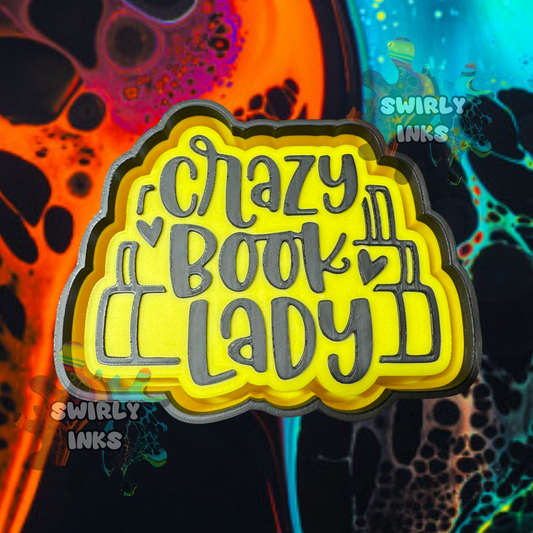 Crazy Book Lady Freshie Mold