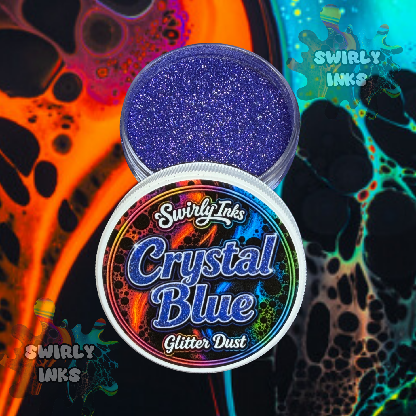 Crystal Blue Glitter Dust 1oz