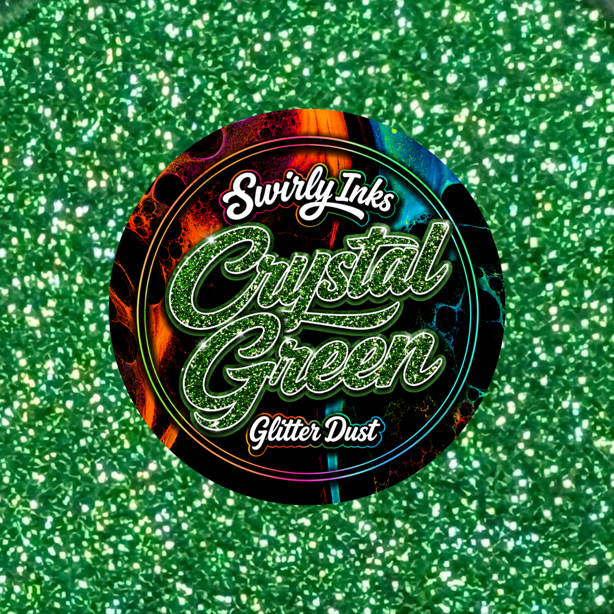 Crystal Green Glitter Dust 1oz