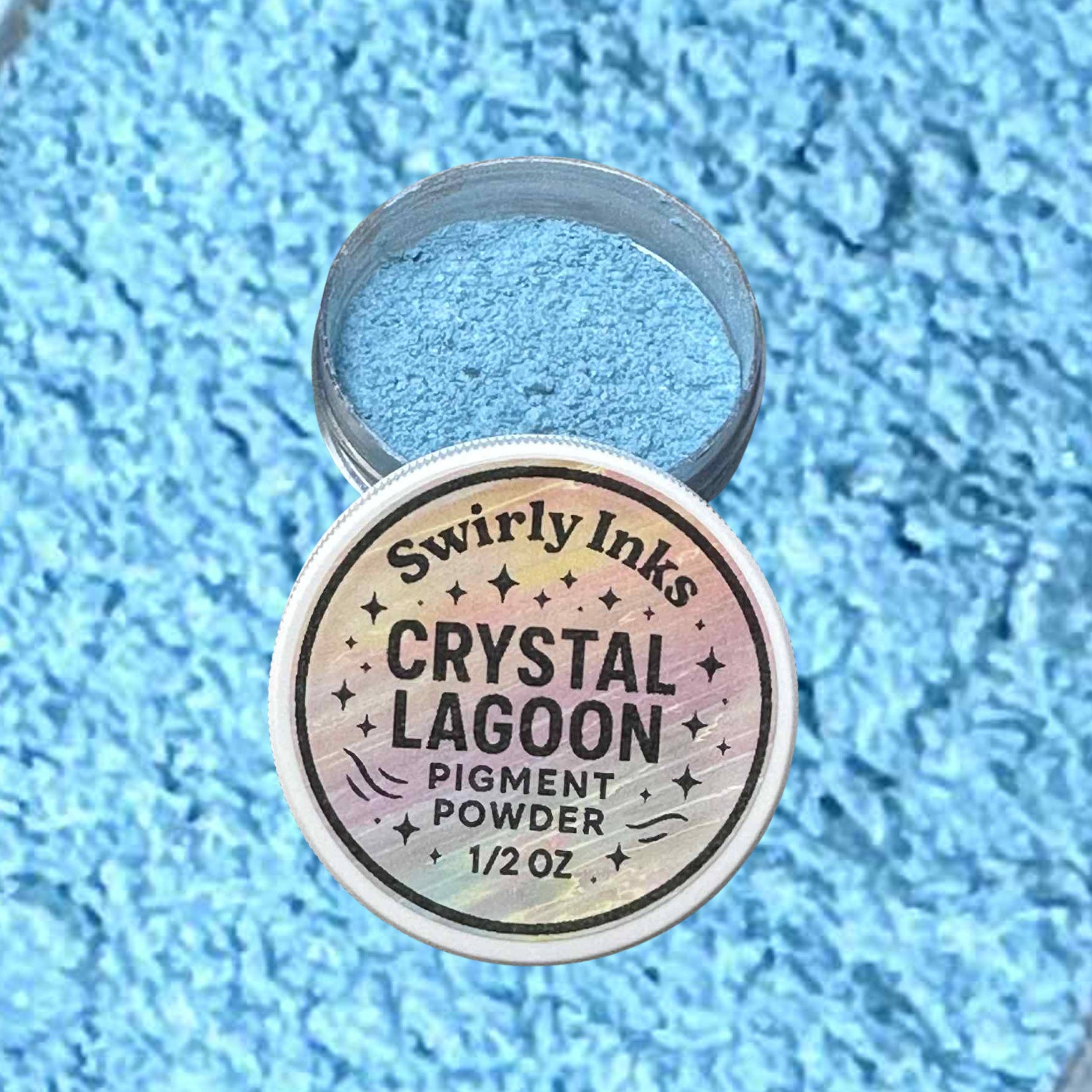 Crystal Color Dust Crystal Lagoon Pigment Powder 1/2oz – Swirly Inks N Glittered Designs