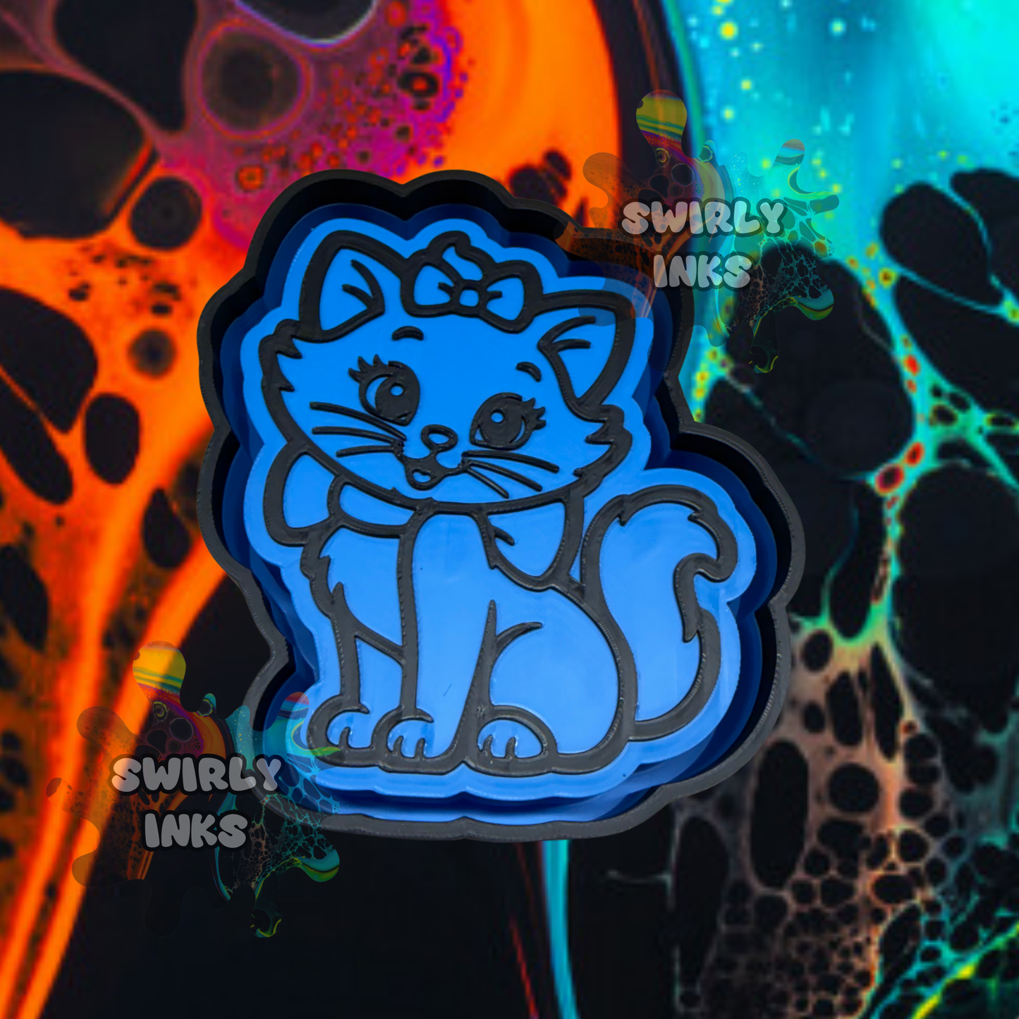 Cute Cat Freshie Mold