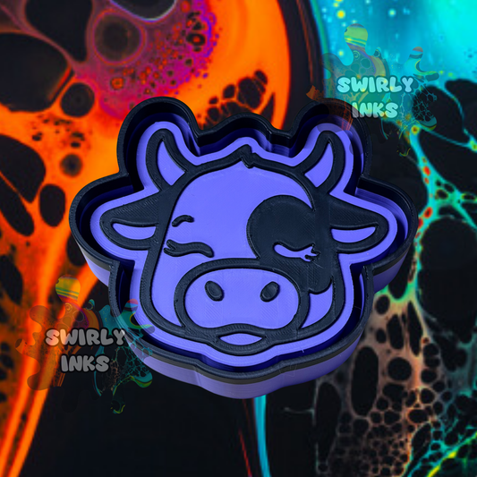 Cute Cow Head Freshie Mold