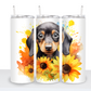 Dogs with Sunflowers