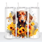 Dogs with Sunflowers