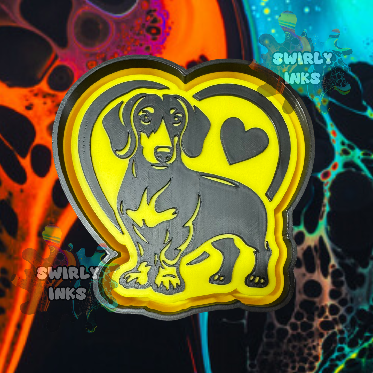 Dachshund Heart Freshie Mold