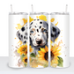 Dogs with Sunflowers