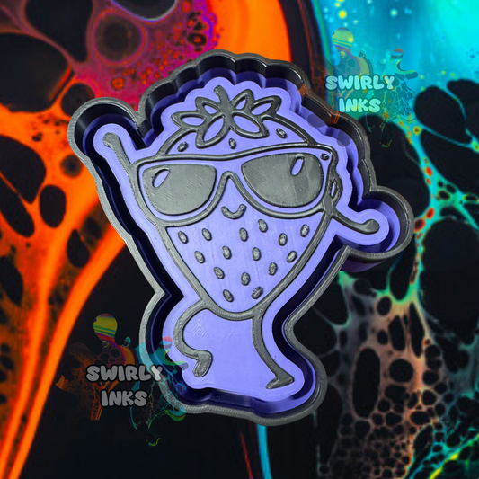 Dancing Strawberry Freshie Mold