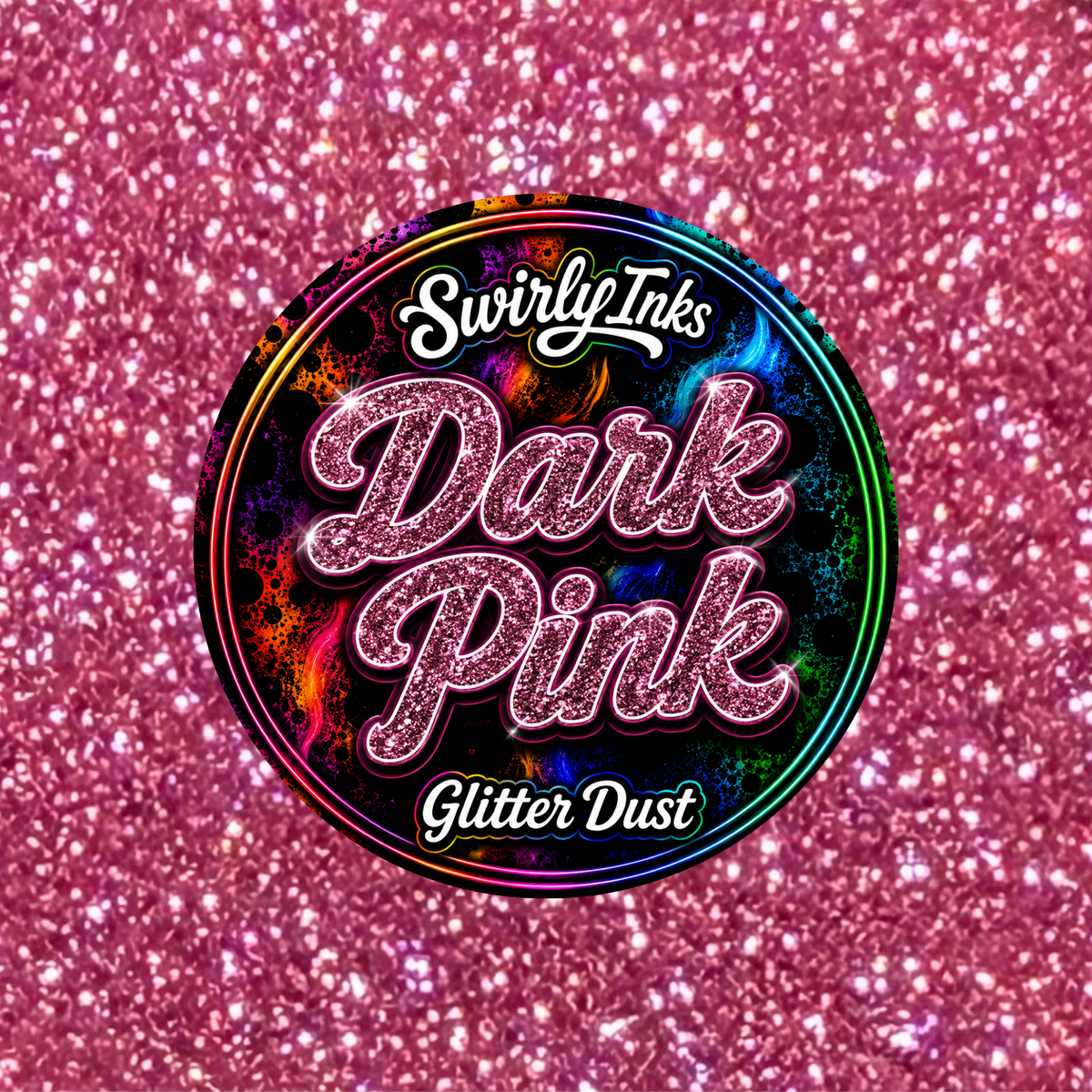 Dark Pink Glitter Dust 1oz