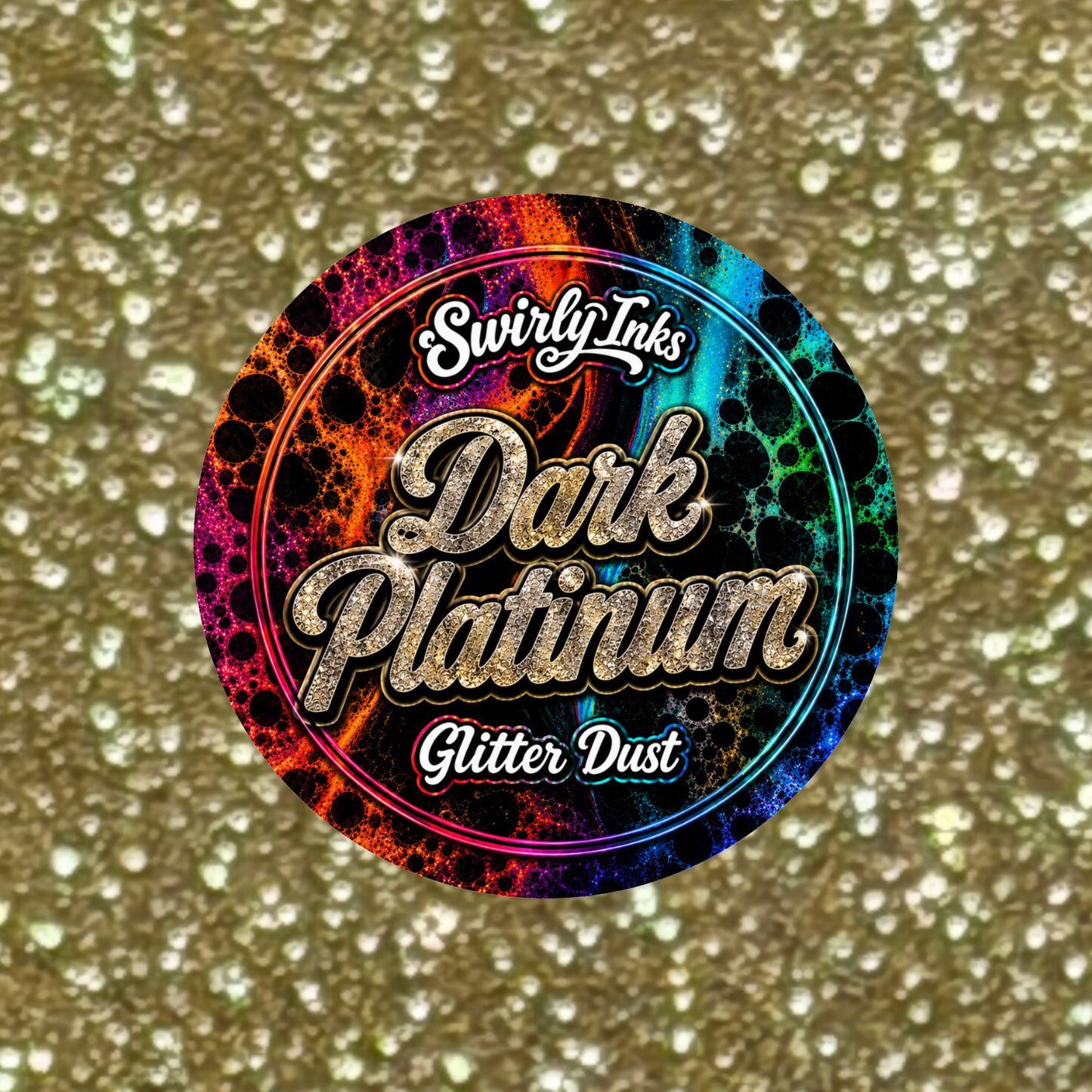 Dark Platinum Glitter Dust 1oz