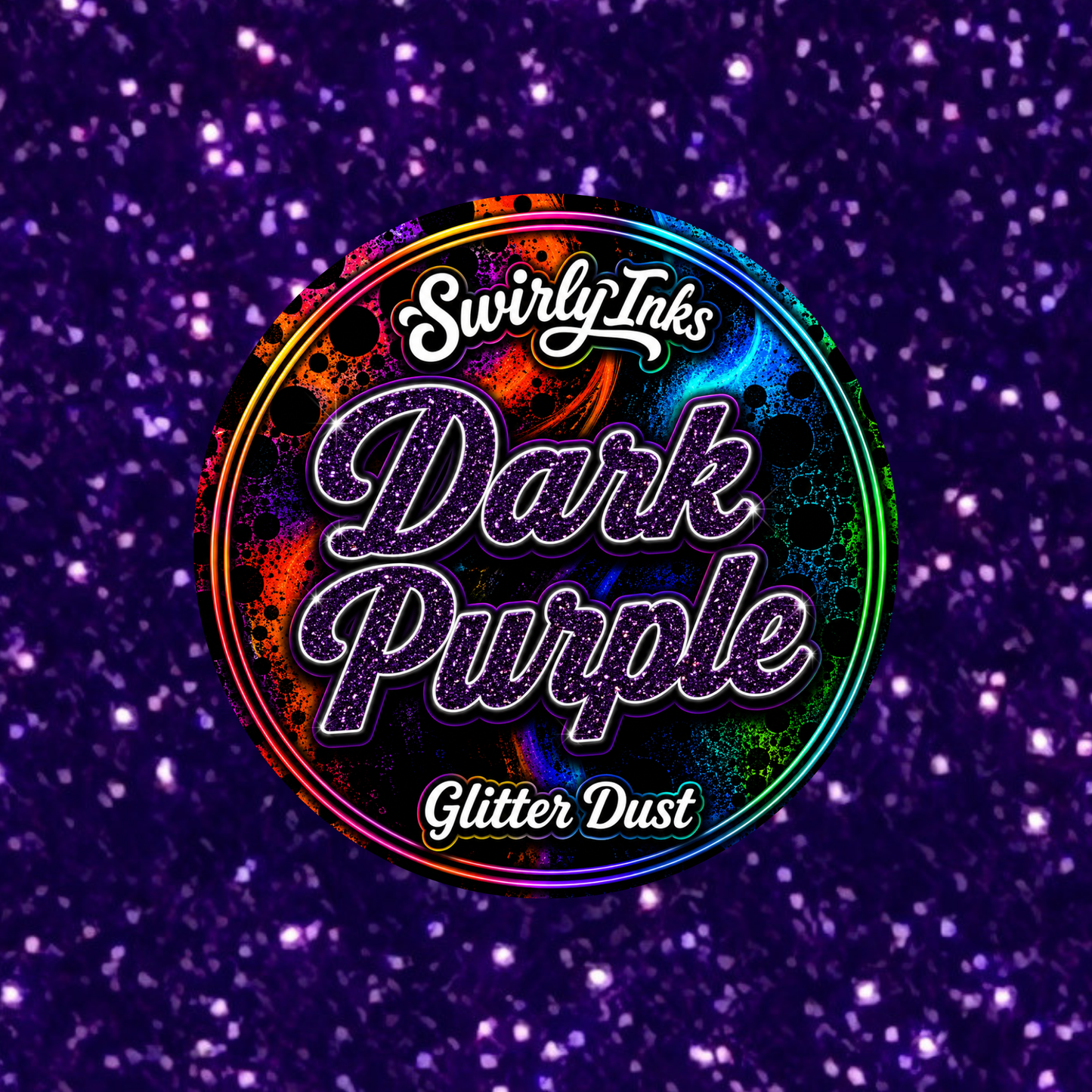 Dark Purple Glitter Dust 1oz