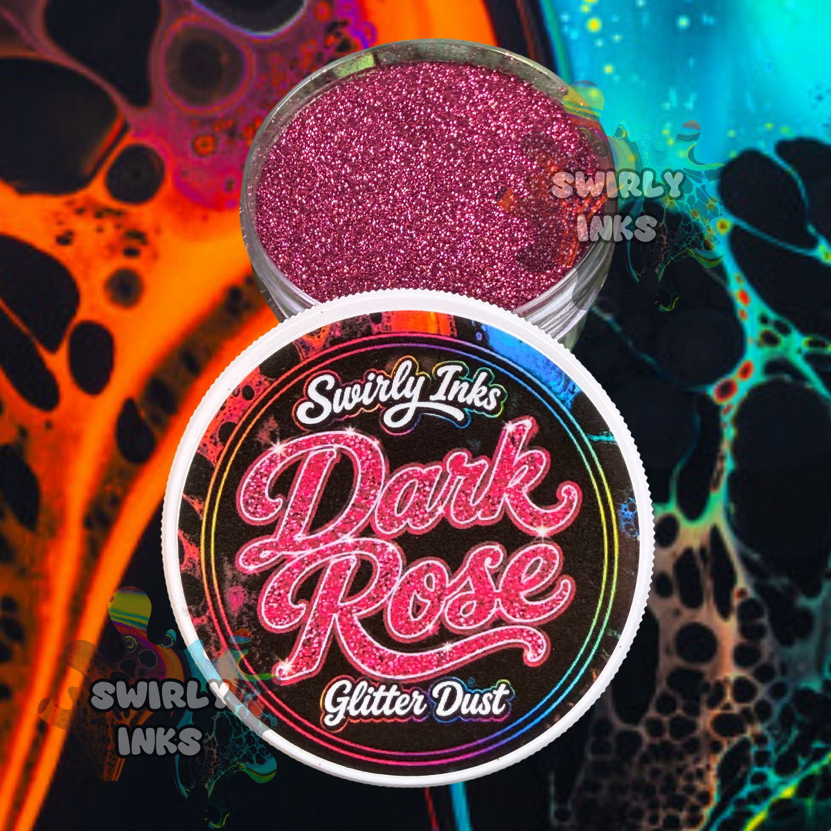 Dark Rose Glitter Dust 1oz