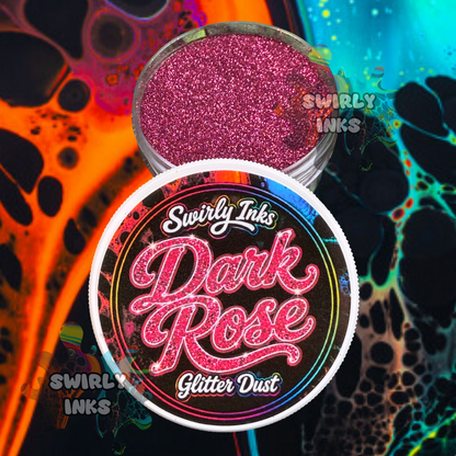 Dark Rose Glitter Dust 1oz