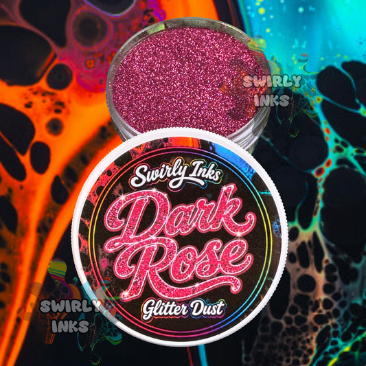Dark Rose Glitter Dust 1oz