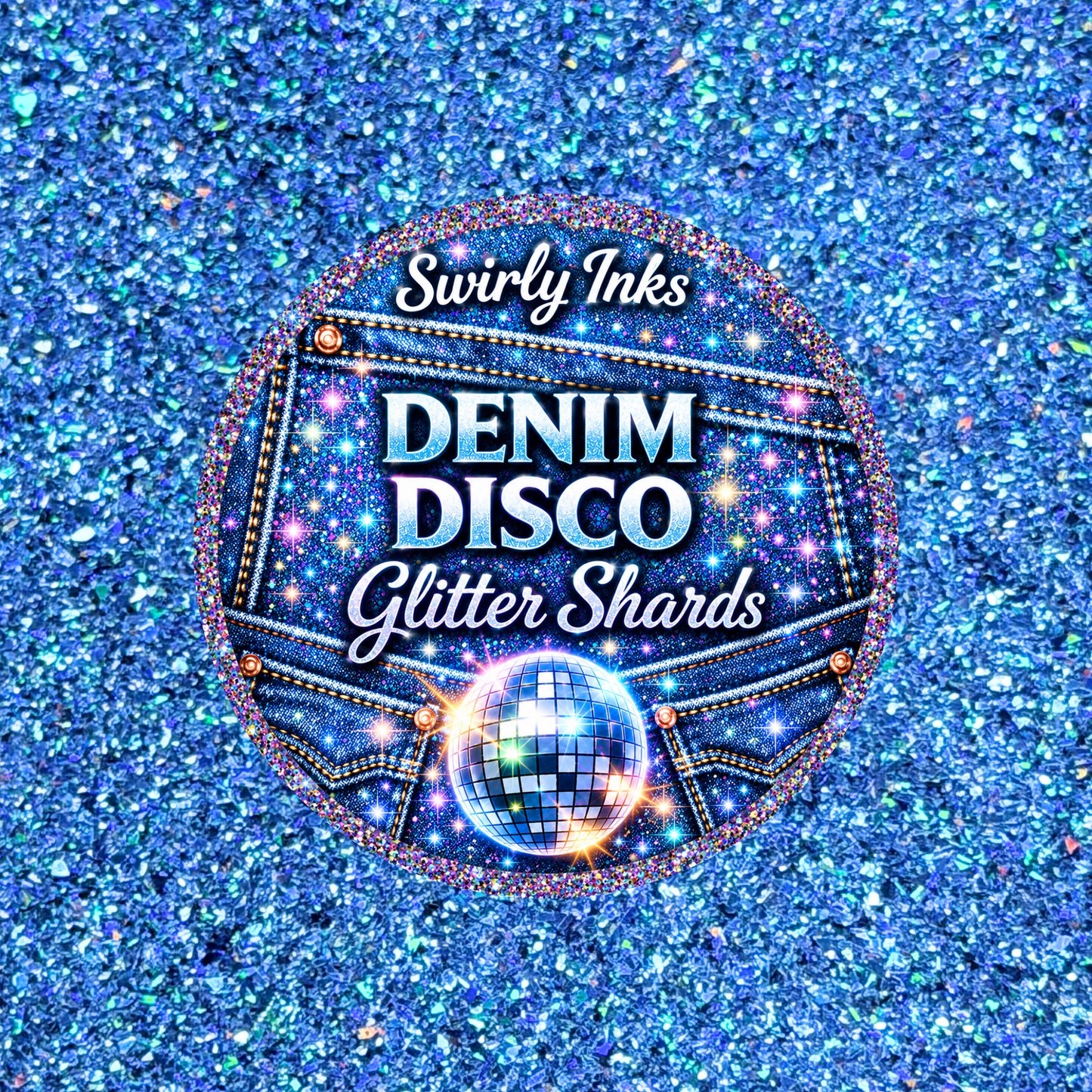 Denim Disco Glitter Shards 1oz