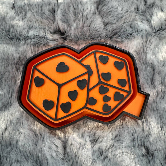 Dice Hearts Freshie Mold