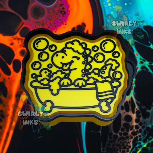 Dino in Bathtub Freshie Mold