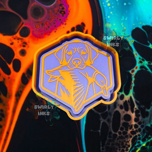 Dog with Duck Freshie Mold