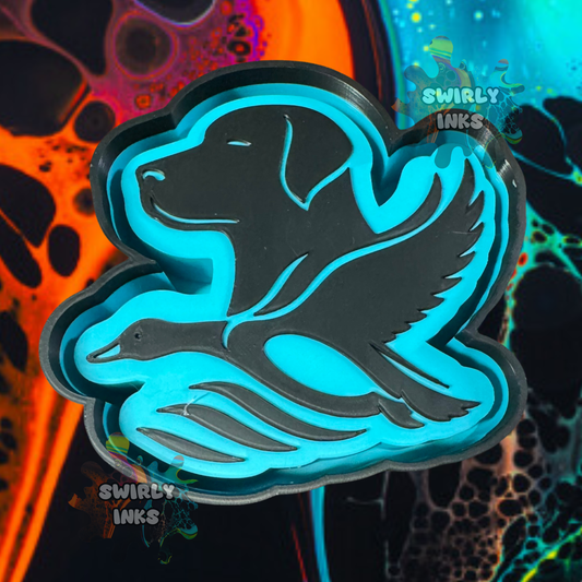 Dog with Duck Freshie Mold