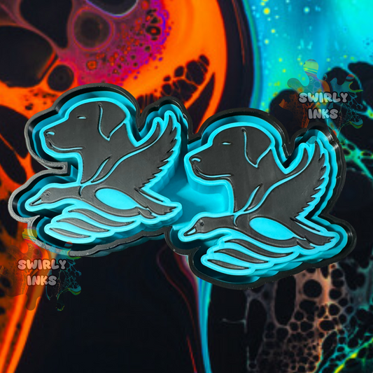 Dog with Flying Duck Vent Freshie Mold