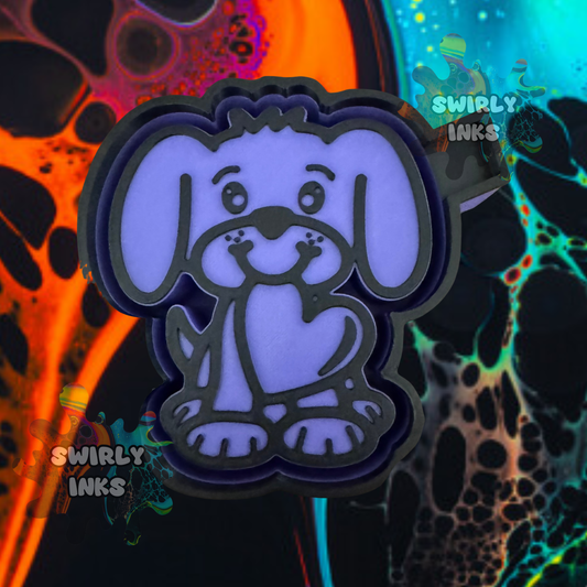 Dog with Heart Freshie Mold