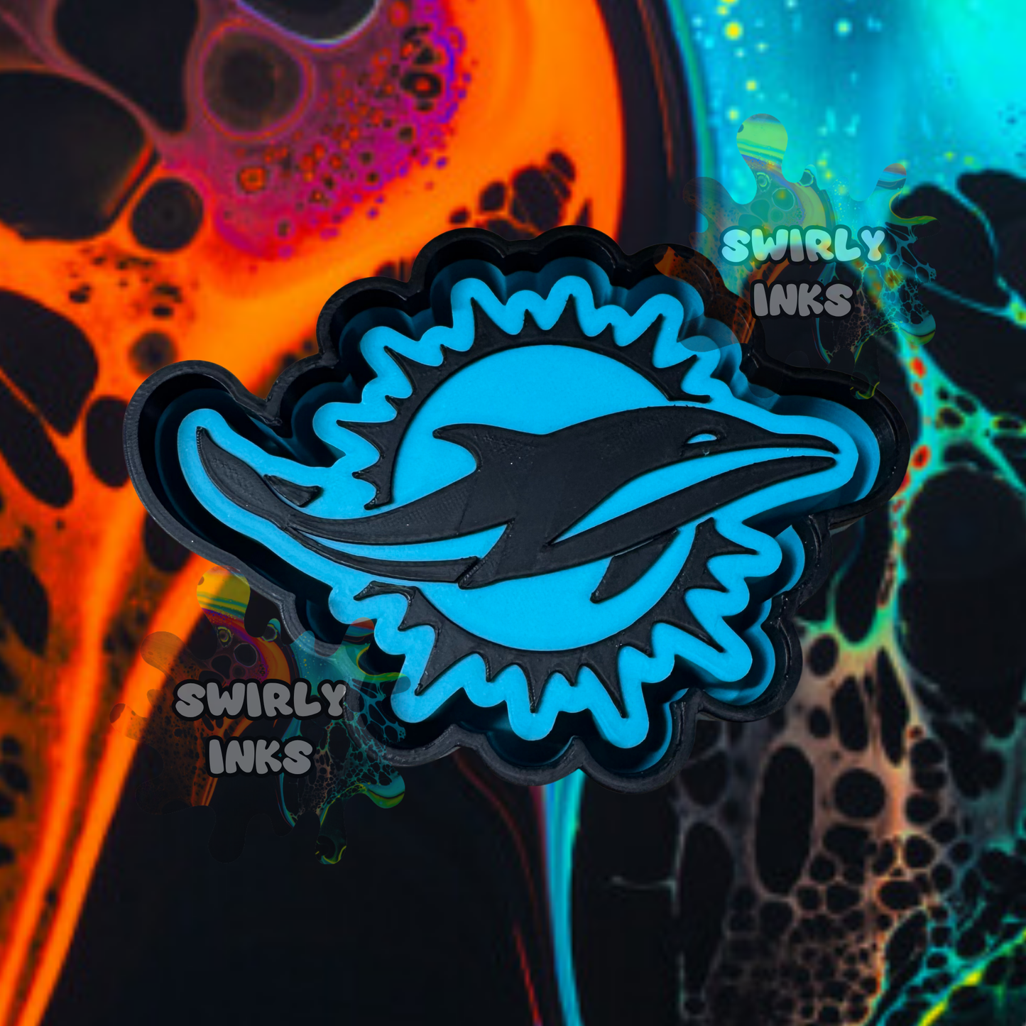 Dolphin Logo Freshie Mold