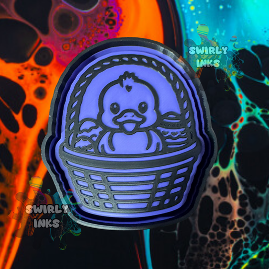 Duck in Basket Freshie Mold