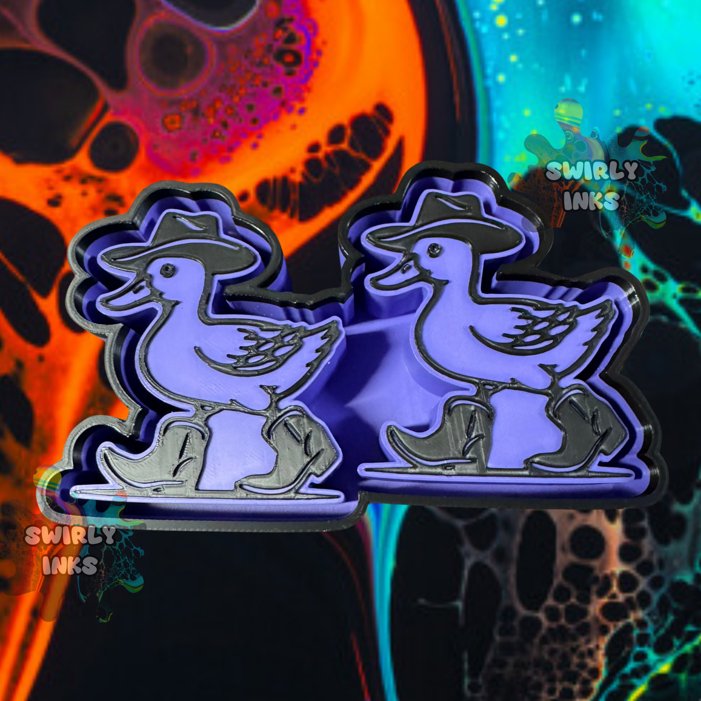 Goose in Boots & Cowboy Hat Vent Freshie Mold