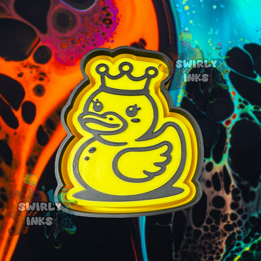 Duck with Crown Freshie Mold