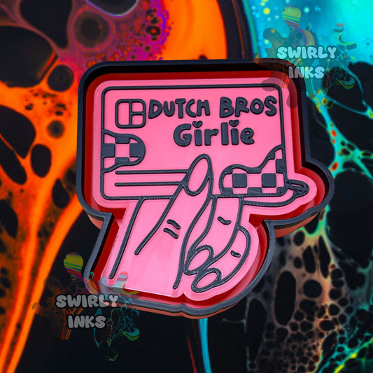 Dutch Bros Girlie Freshie Mold