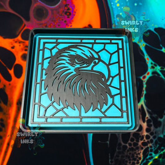 Eagle Head Stainglass Freshie Mold
