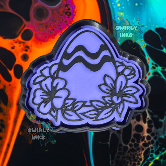 Easter Egg with Flowers Freshie Mold