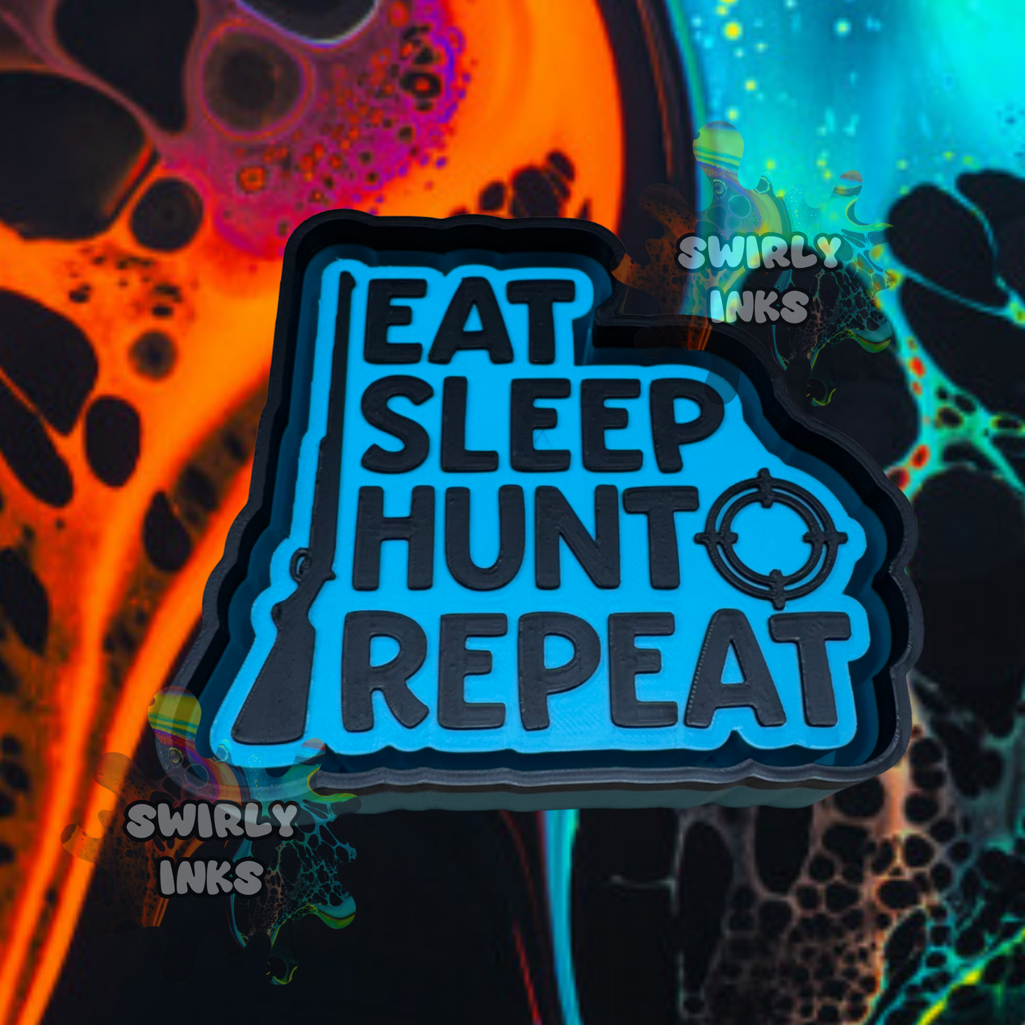 Eat Sleep Hunt Repeat Freshie Mold