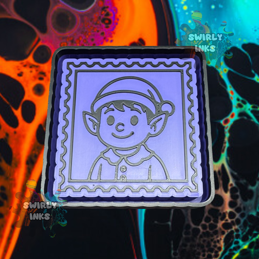Elf Portrait Stamp Freshie Mold
