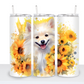 Dogs with Sunflowers