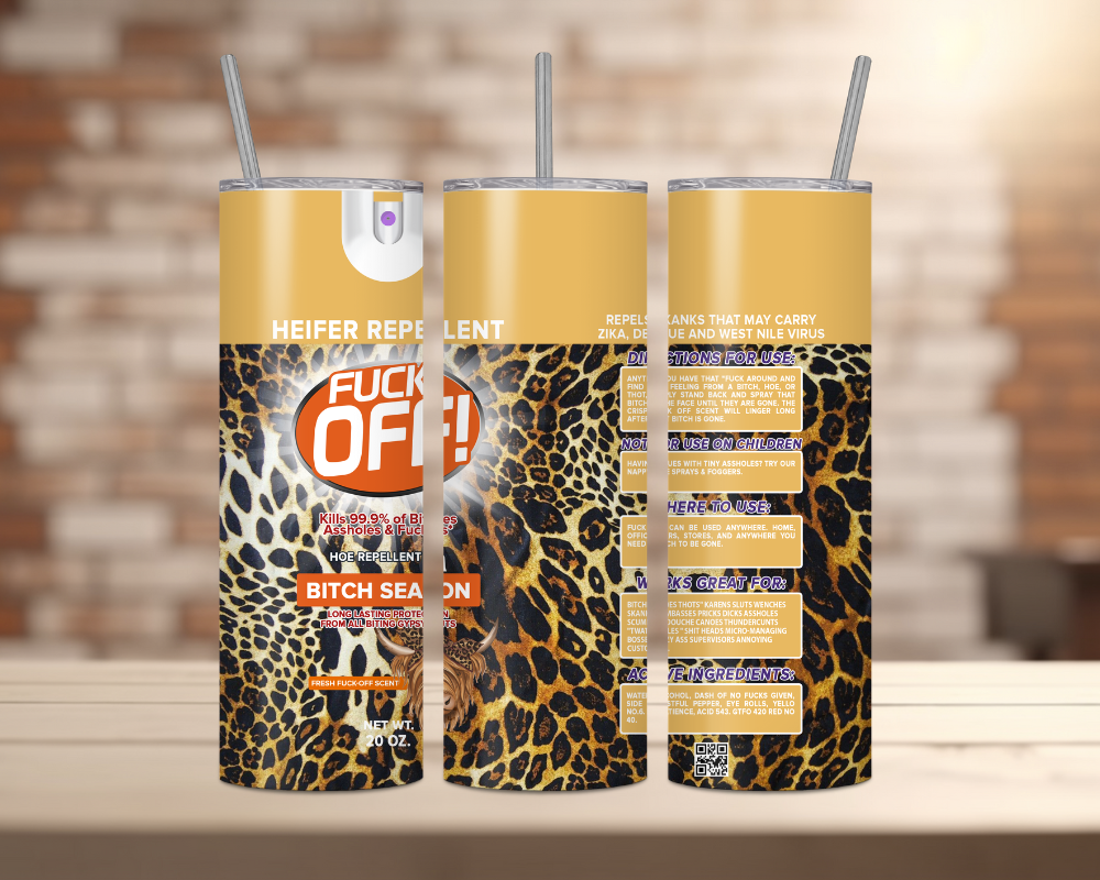 F Off Spray Can Tumbler