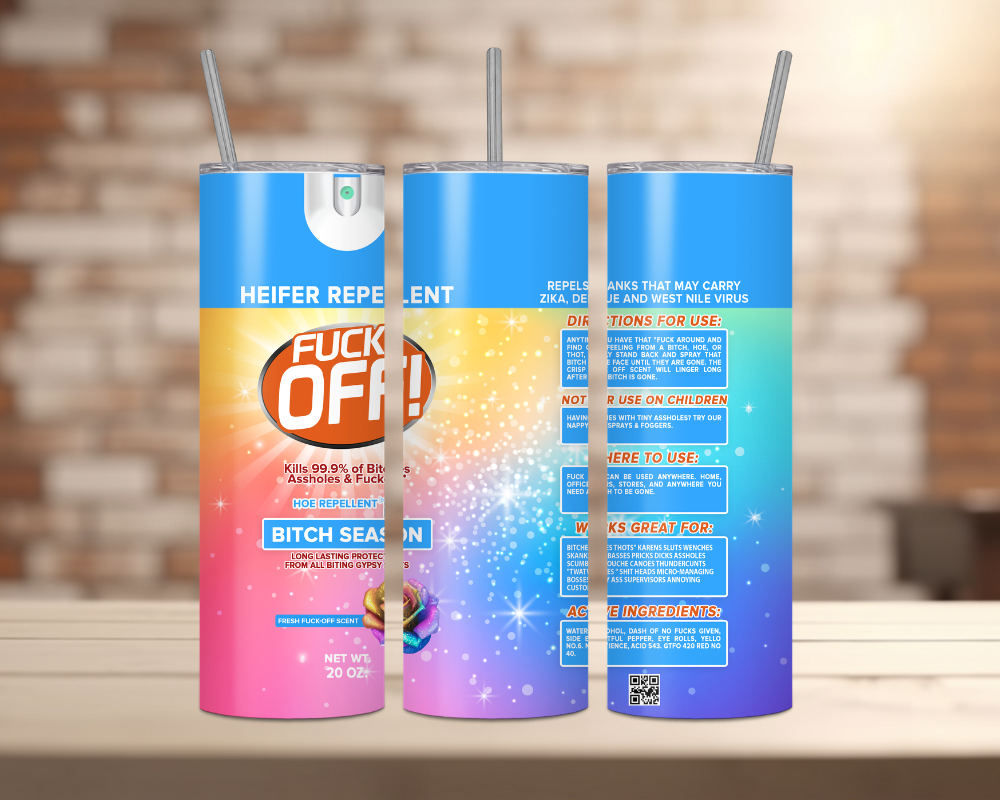 F Off Spray Can Tumbler