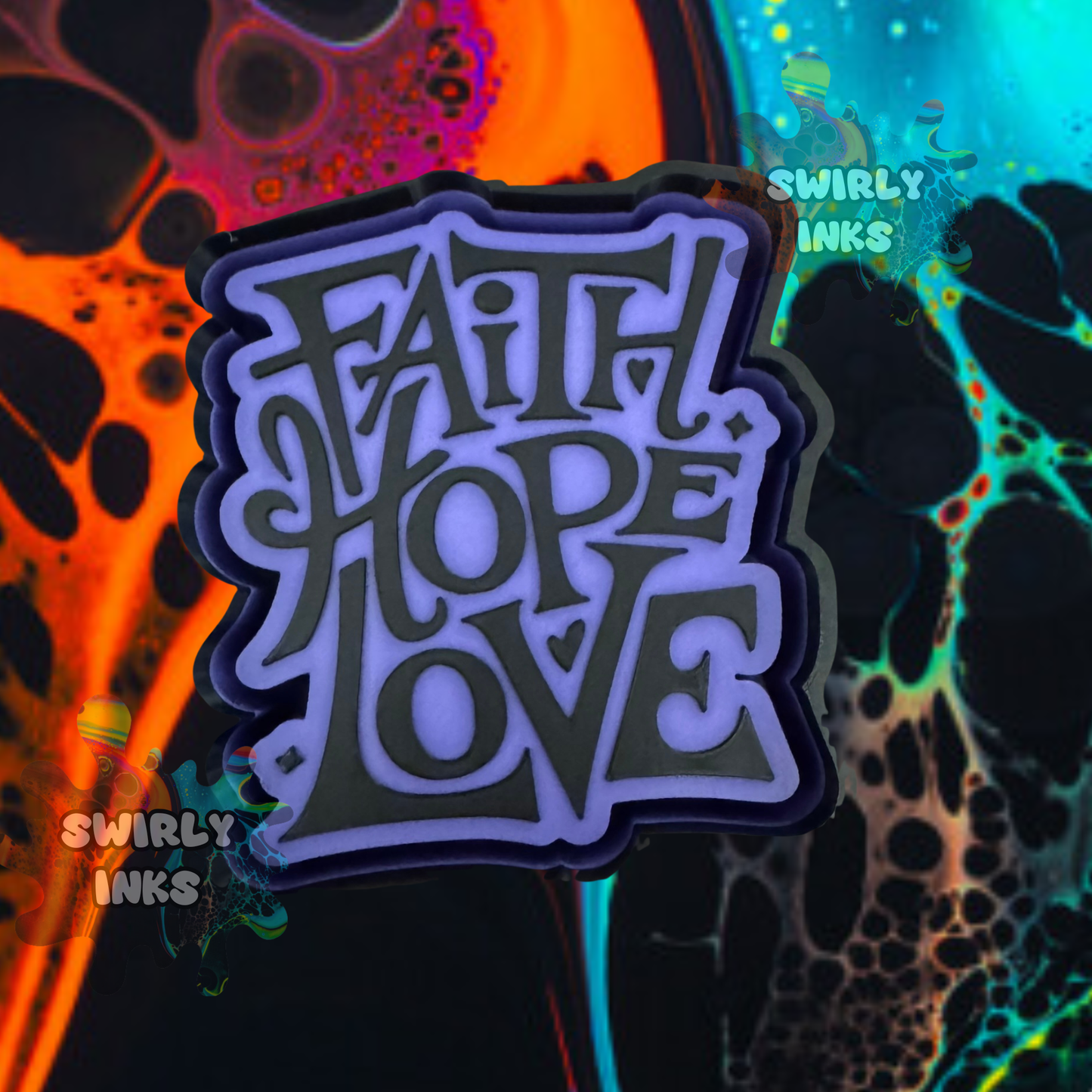 Faith Hope Love Freshie Mold