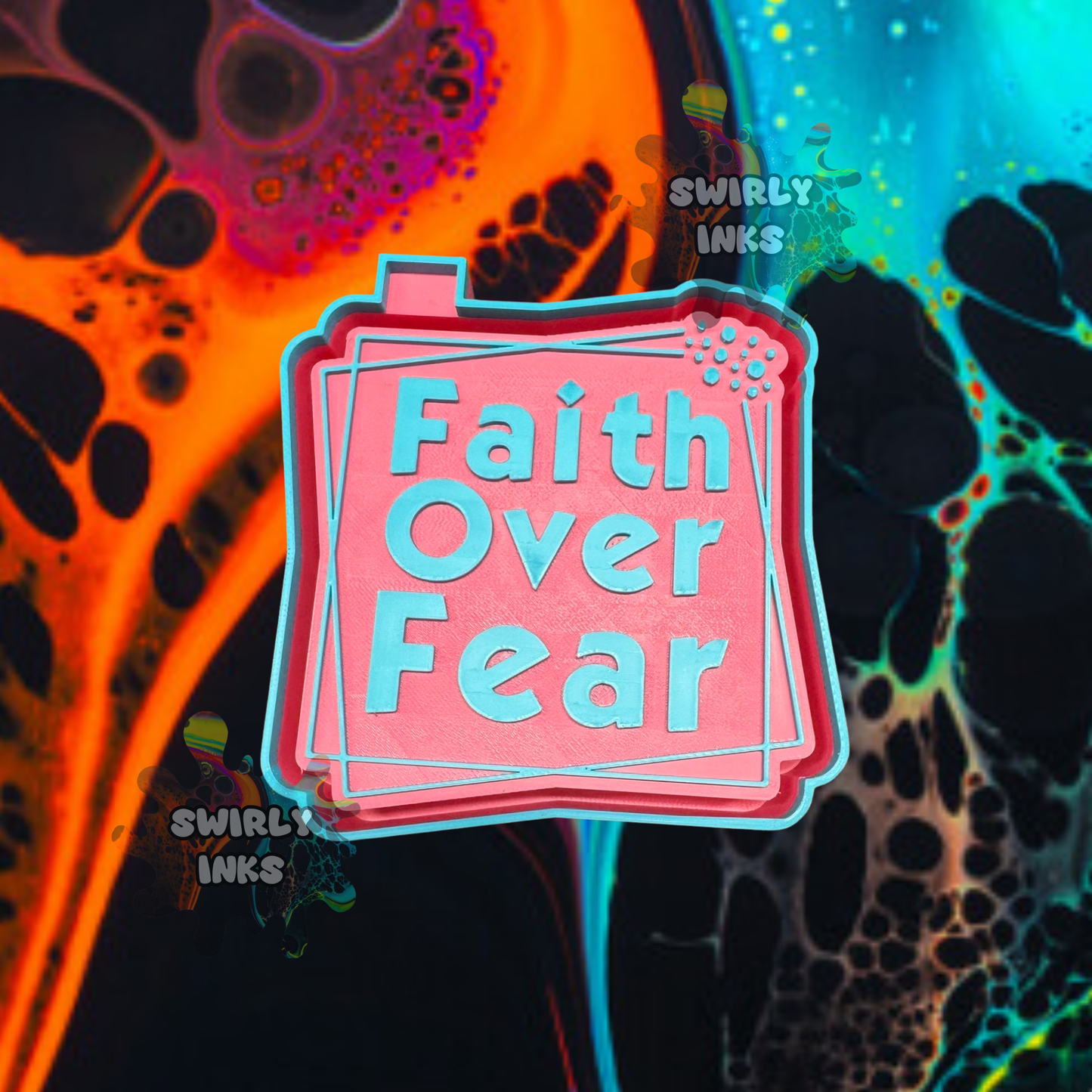 Faith Over Fear Box Freshie Mold